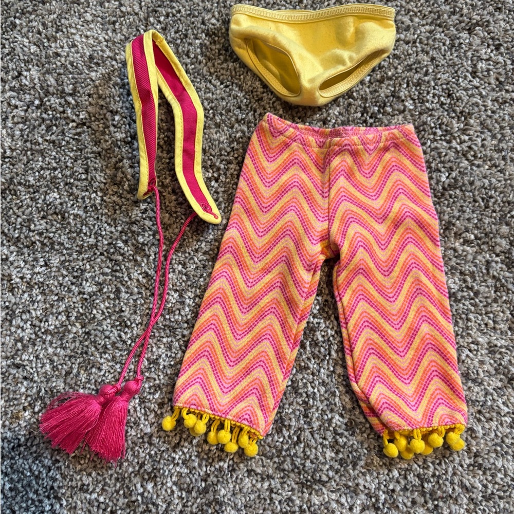 American Girl Julie belt and bottoms